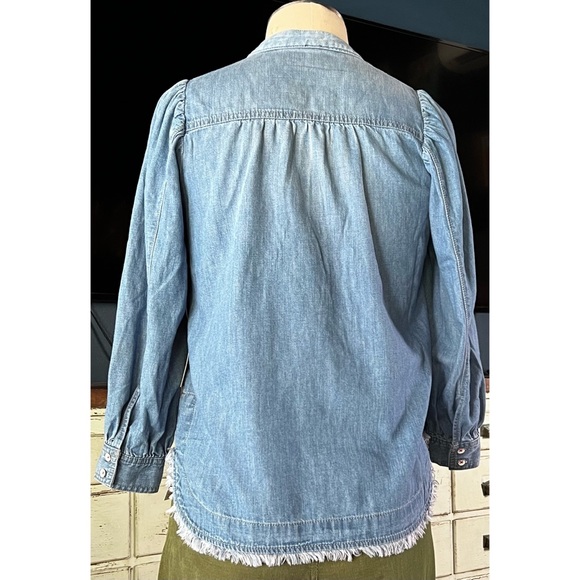 Anthropologie Pilcro Tie Neck Blouse XXS - Picture 10 of 16